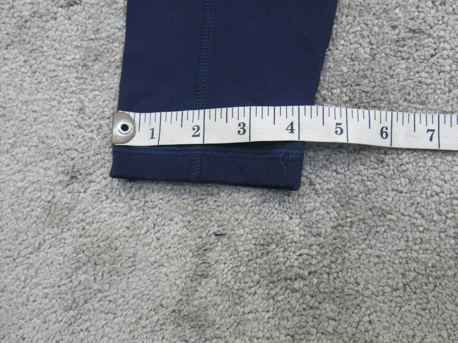 Adidas Legging Womens Small Blue Activewear Ankle Pants Swoosh Logo Outdoor