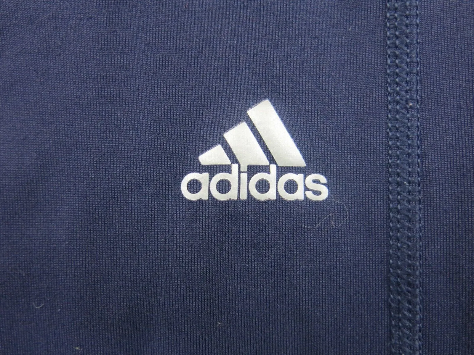 Adidas Legging Womens Small Blue Activewear Ankle Pants Swoosh Logo Outdoor