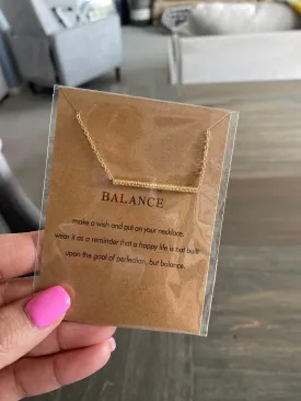 balance necklace