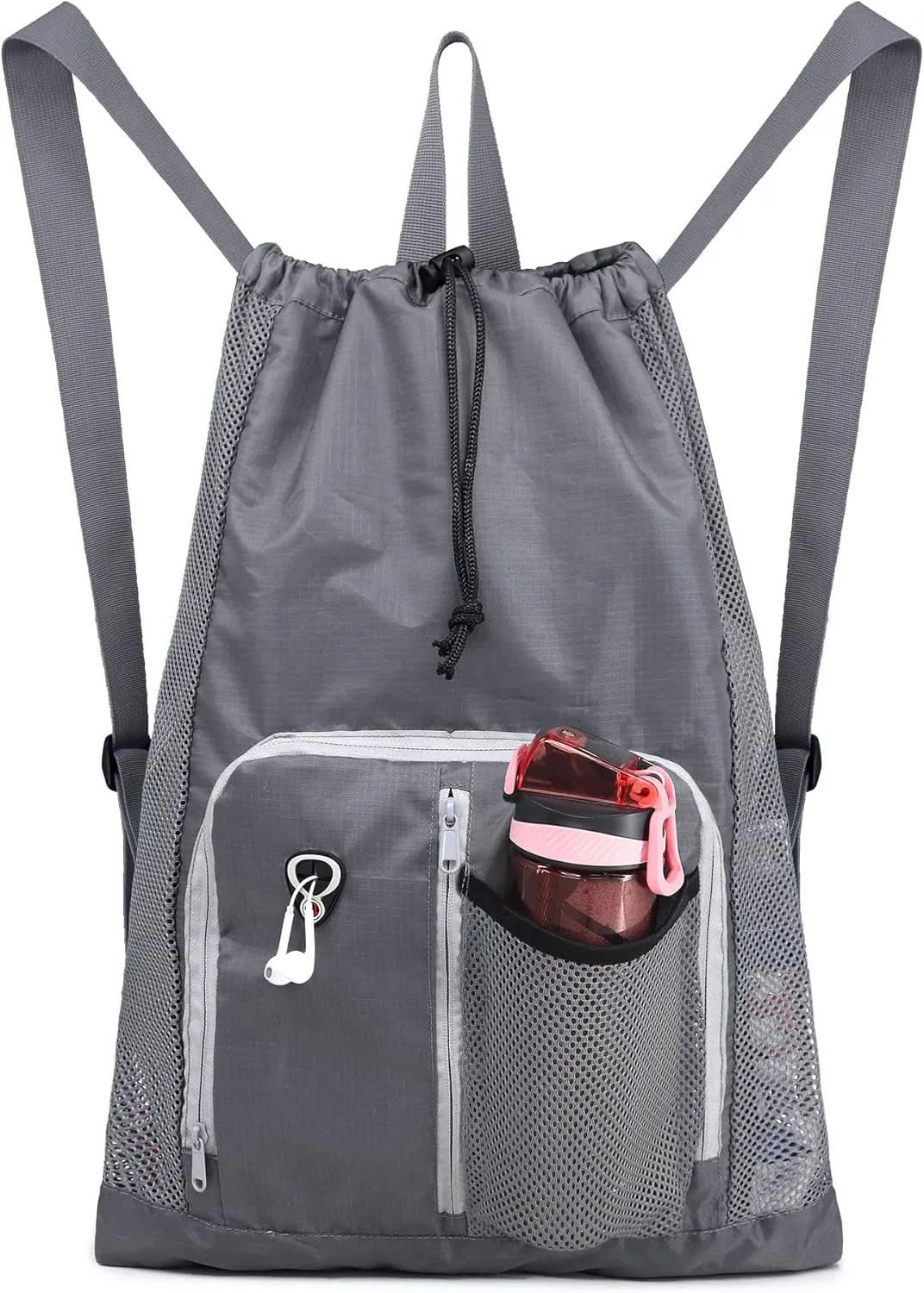 BeeGreen Drawstring Backpack for Men Women Athletic Gym Sports Workout Beach Swim
