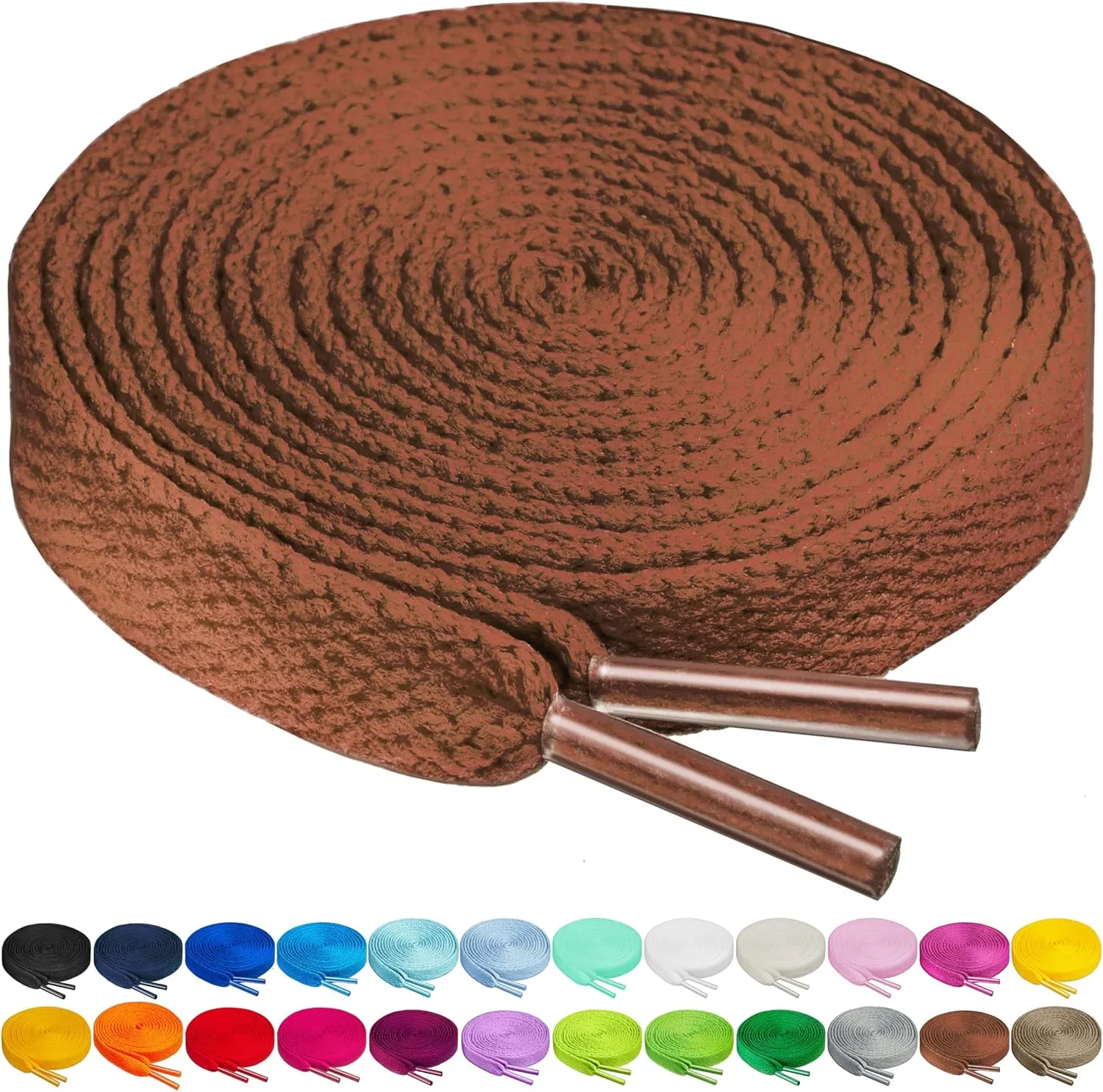 Birch Shoelaces in 27 Colors Flat 5/16" Shoe Laces in 4 Different Lengths