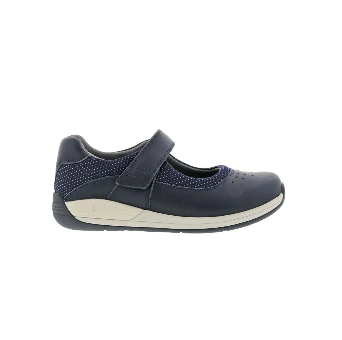 Drew Trust Women Comfort Mary Jane Shoes In Navy Leather