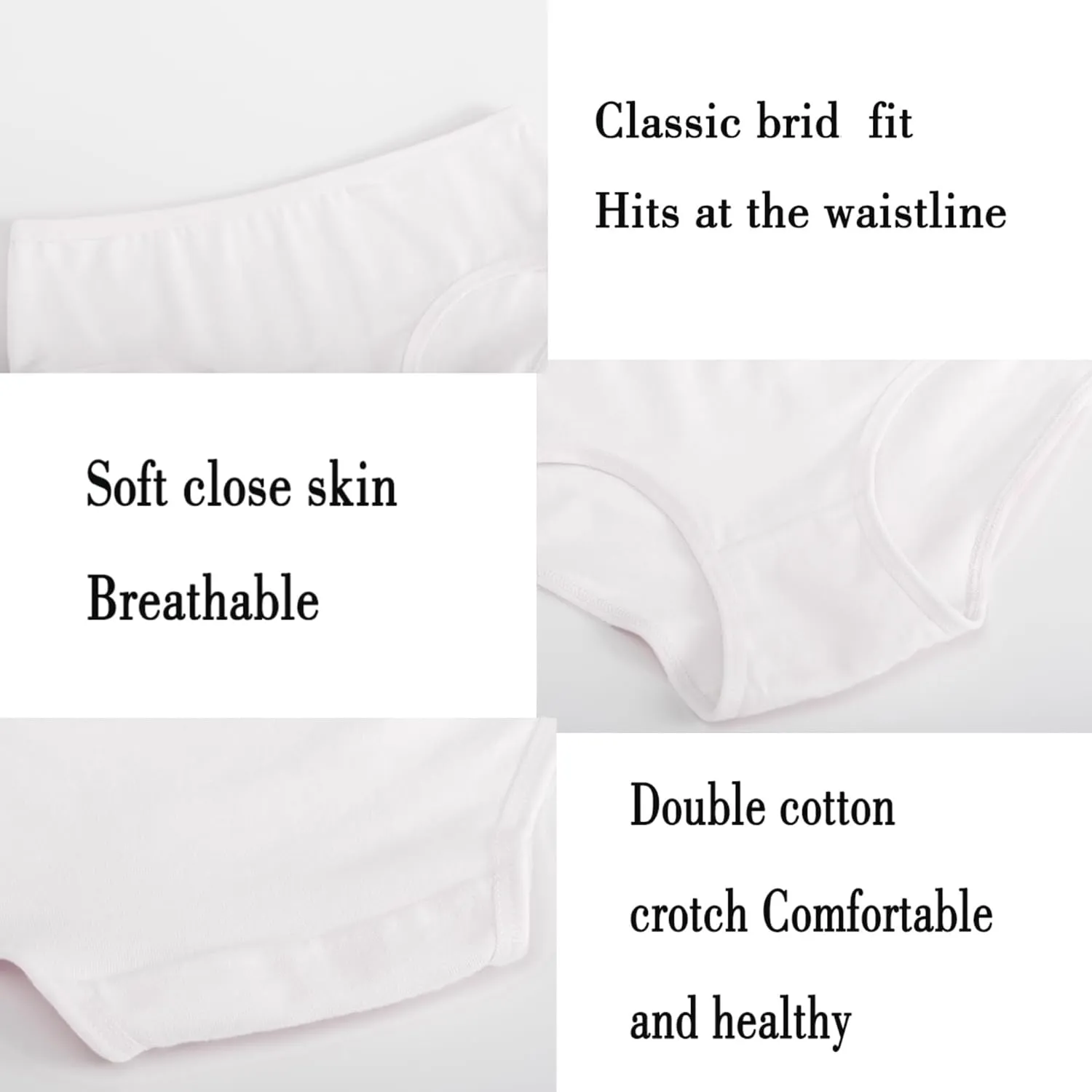 Girls Underwear Comfortable Panties for Teens Girls Briefs