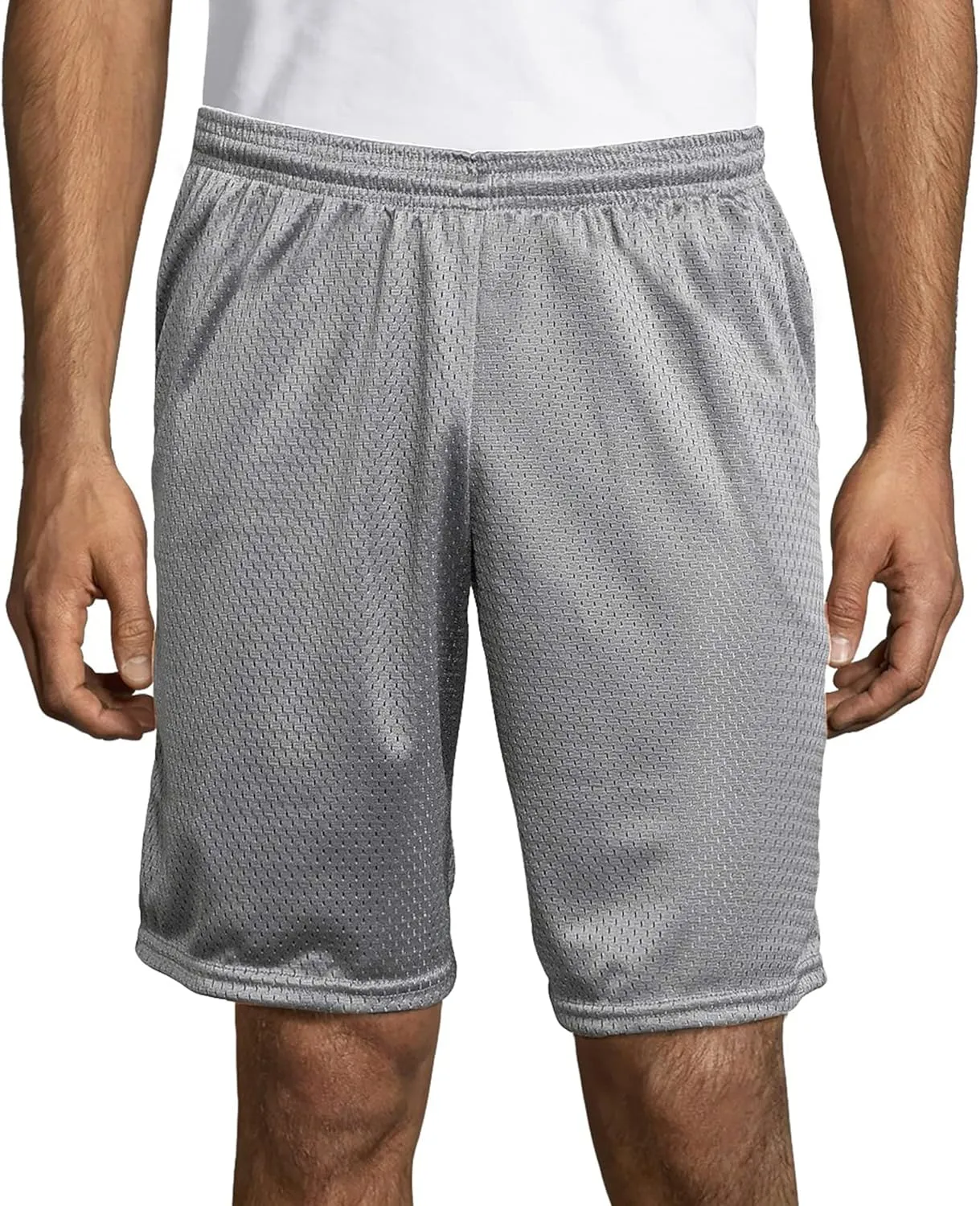 Hanes Sport Men's Mesh Pocket Shorts, Mens Performance Gear Shorts, Mens Athletic Shorts, 9" Inseam