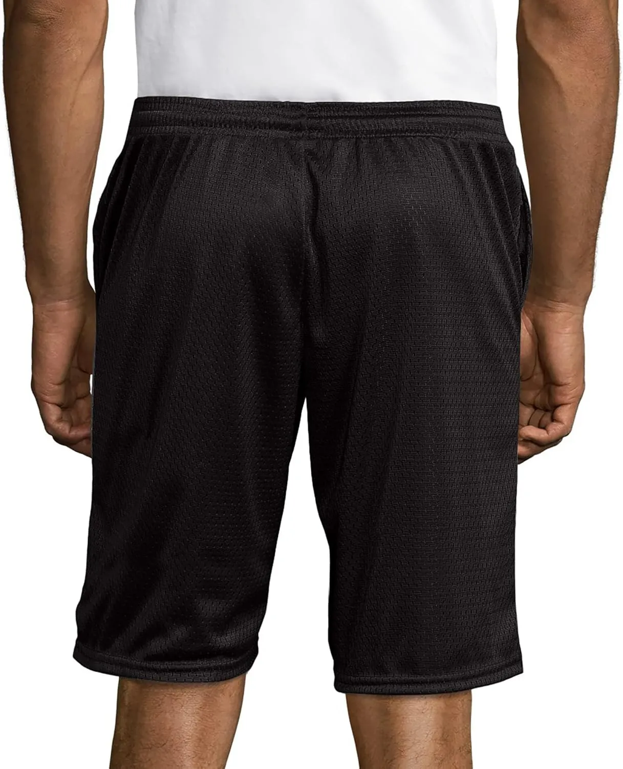 Hanes Sport Men's Mesh Pocket Shorts, Mens Performance Gear Shorts, Mens Athletic Shorts, 9" Inseam