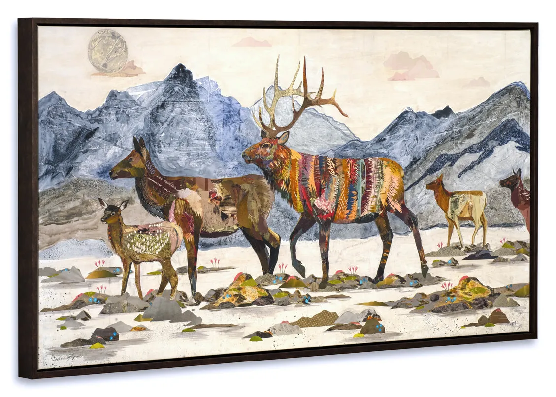 HEADED HOME Canvas Art Print with Float Frame