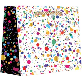Large Gift Bags, Splatter with Foil Accents
