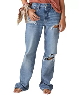 LUCKY BRAND Ripped Boyfriend Flare Jeans