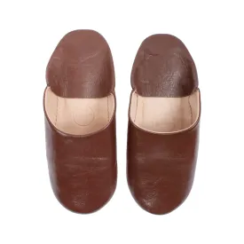 Men's Medium Chocolate Babouche Slippers