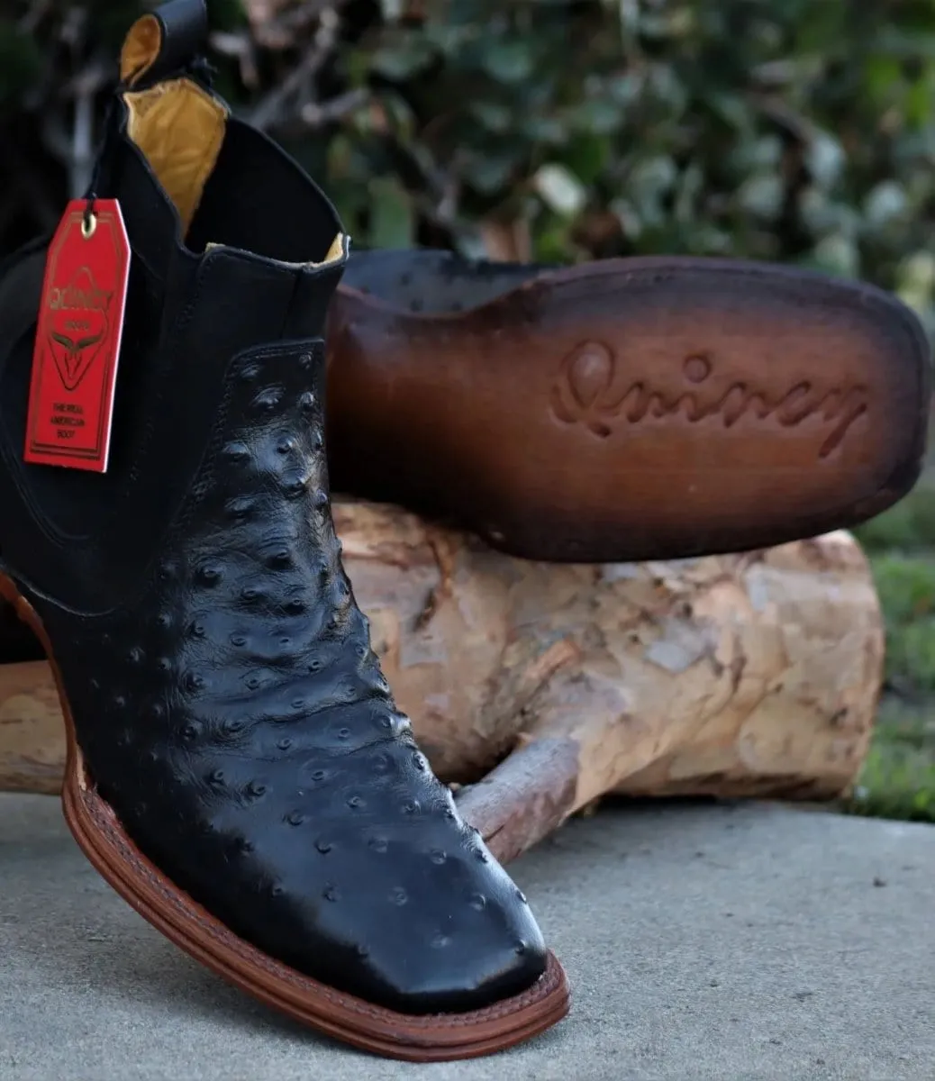 Men's Quincy Wide Square Toe Ankle Boot Q82B0305