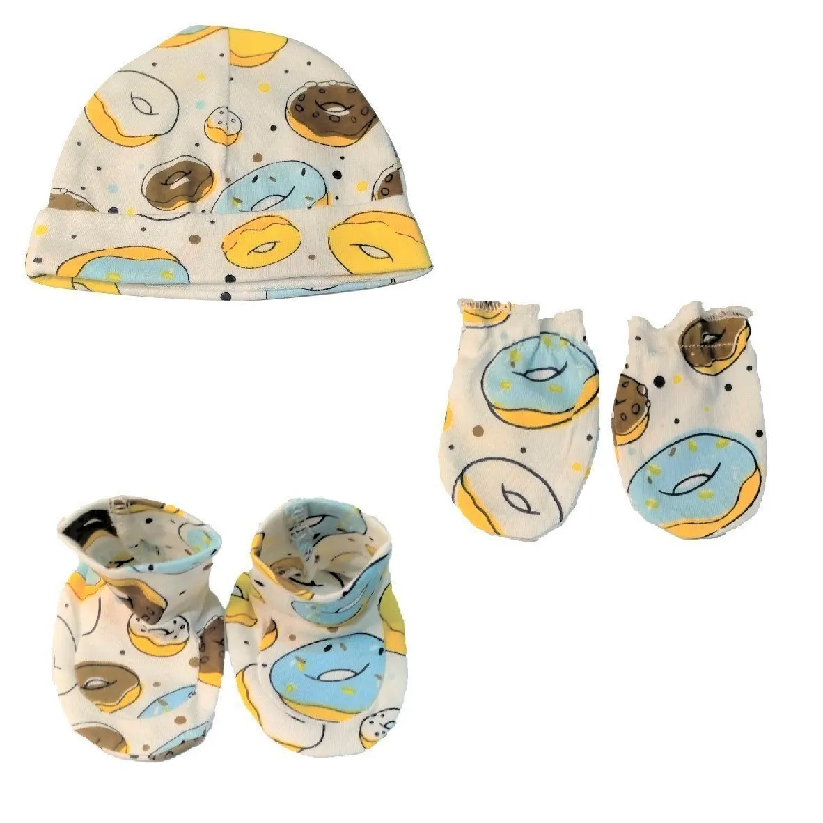 Mittens, Booties and Cap Set Combo of 2- Option G