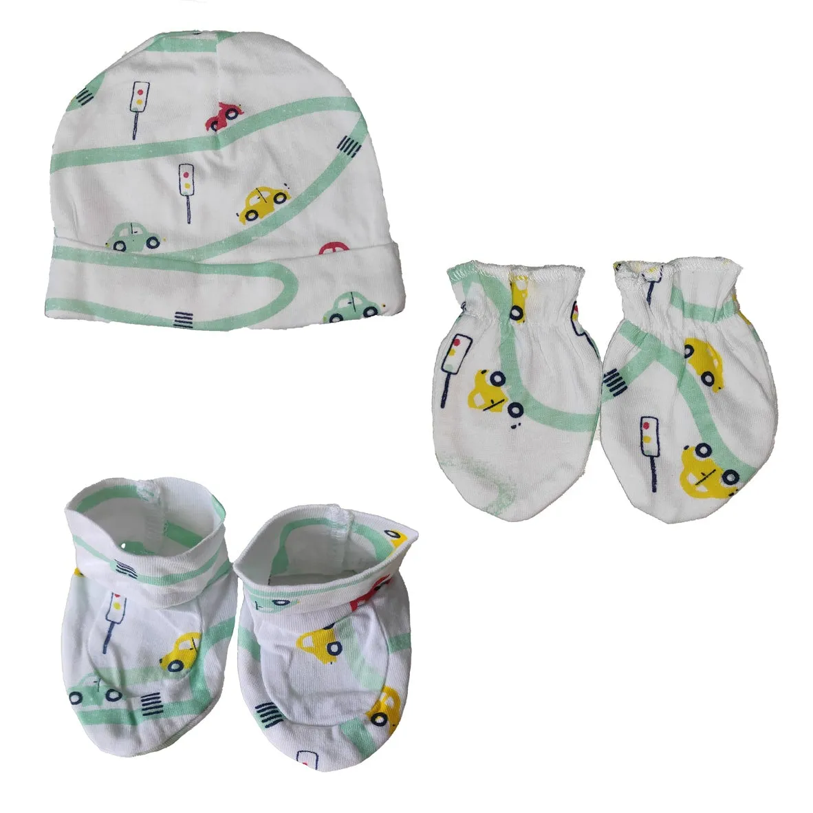 Mittens, Booties and Cap Set Combo of 2- Option G