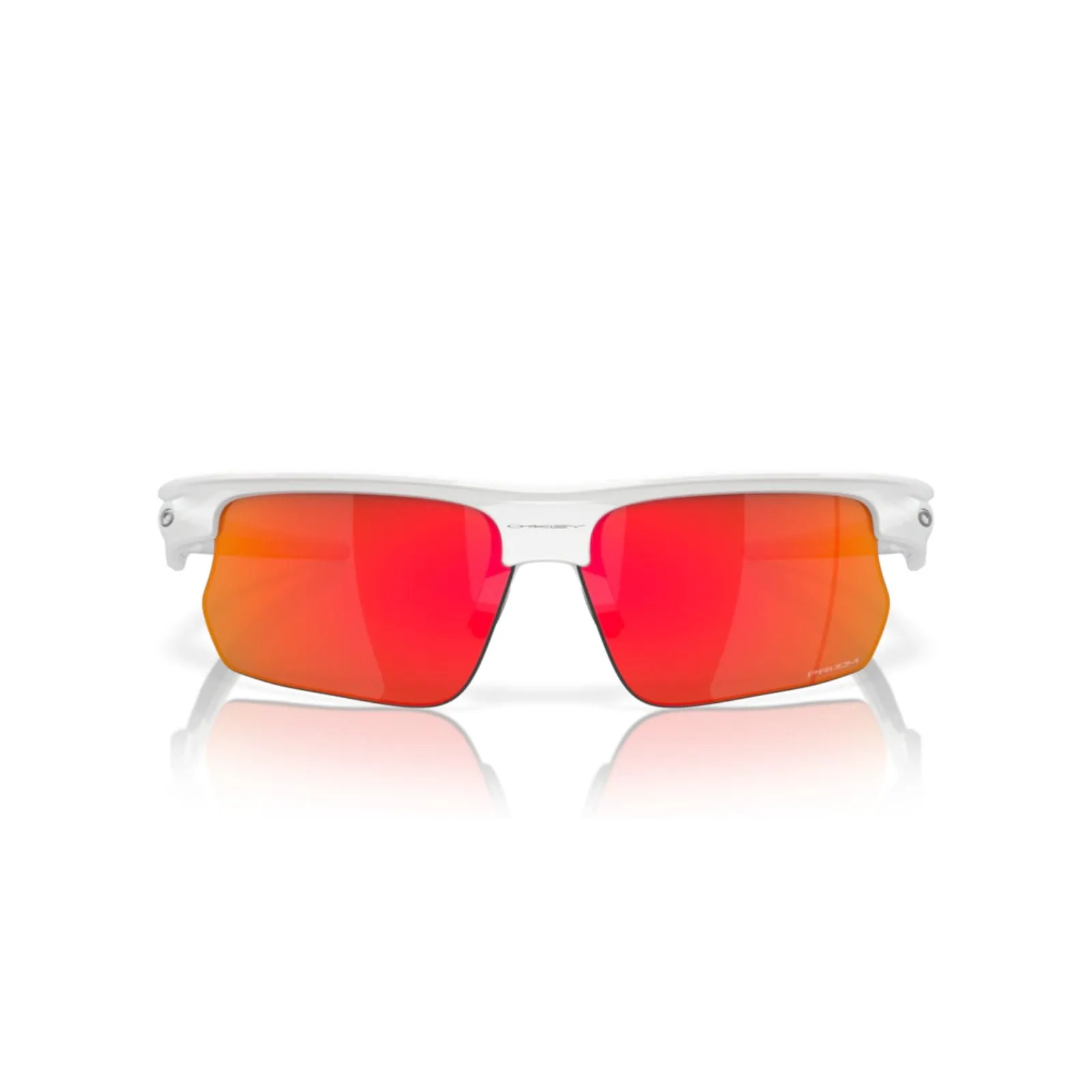 Oakley Bisphaera Polished White - Prizm Ruby Sunglasses