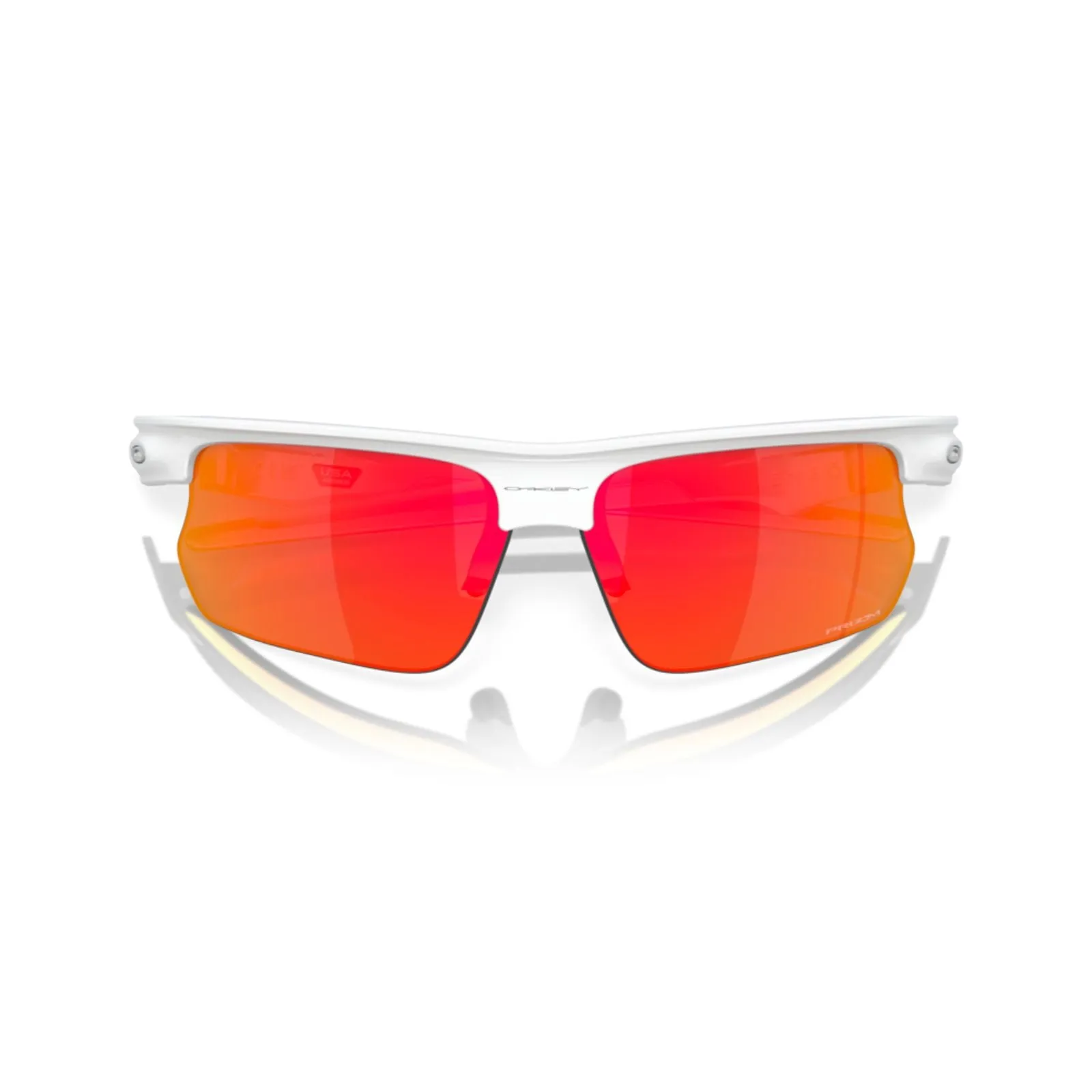 Oakley Bisphaera Polished White - Prizm Ruby Sunglasses