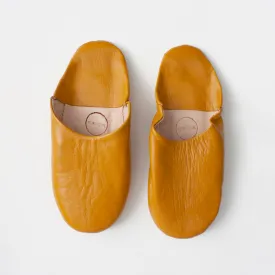 Ochre Large Babouche Slippers