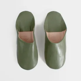 Olive Medium Babouche Slippers