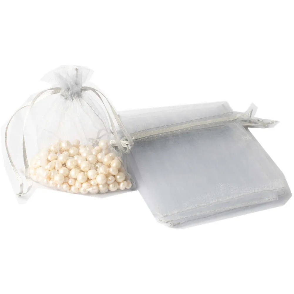 Organza Bags 3x4, Favor Bags or Gift Bags, Drawstring Jewelry Pouch