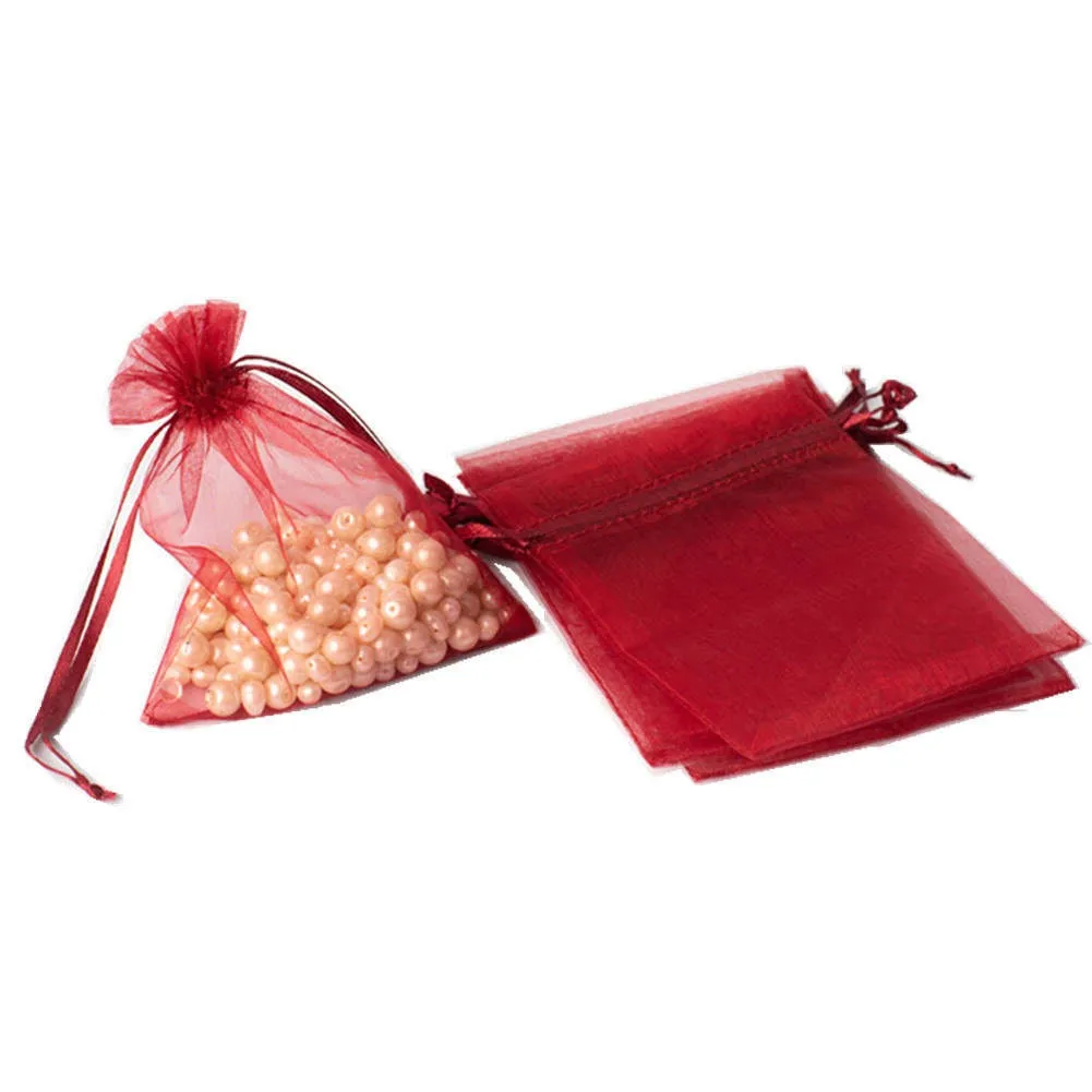 Organza Bags 3x4, Favor Bags or Gift Bags, Drawstring Jewelry Pouch