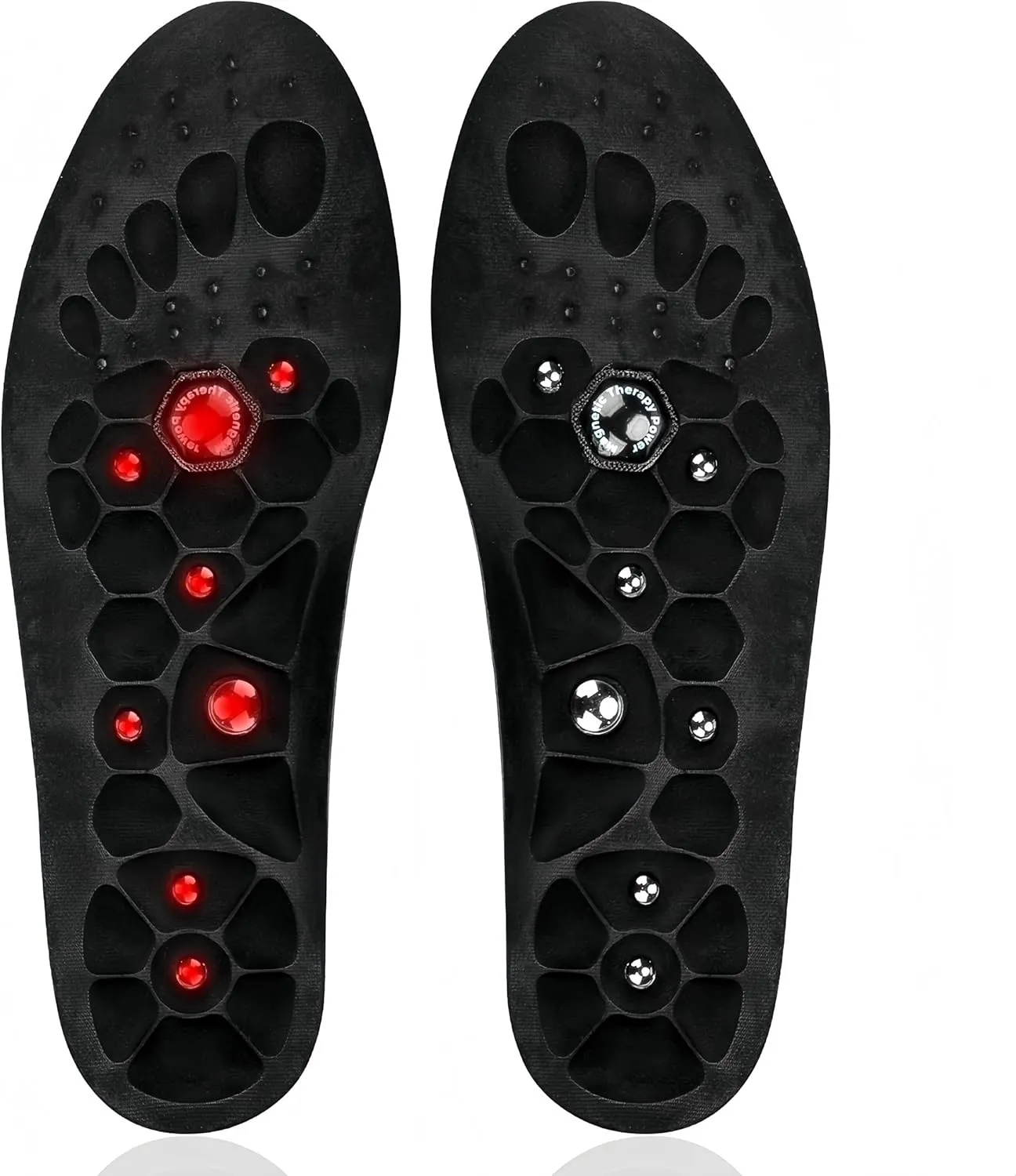 Orthopedic Acupressure Insoles  Reflexology Massage Insoles for Pain Relief, Comfortable Foot Support for Men and Women (Black, S(Men 4-7/Women 5-8))