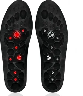 Orthopedic Acupressure Insoles  Reflexology Massage Insoles for Pain Relief, Comfortable Foot Support for Men and Women (Black, S(Men 4-7/Women 5-8))