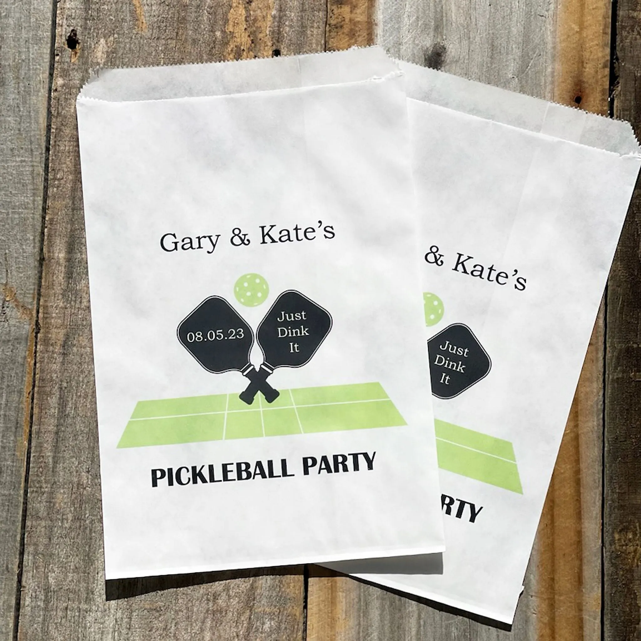 Pickleball Party Favor Bags