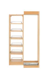 Rev-A-Shelf 6" Wide Wall Filler W/SC BB Slides 39" Height 432-WFBBSC39-6C