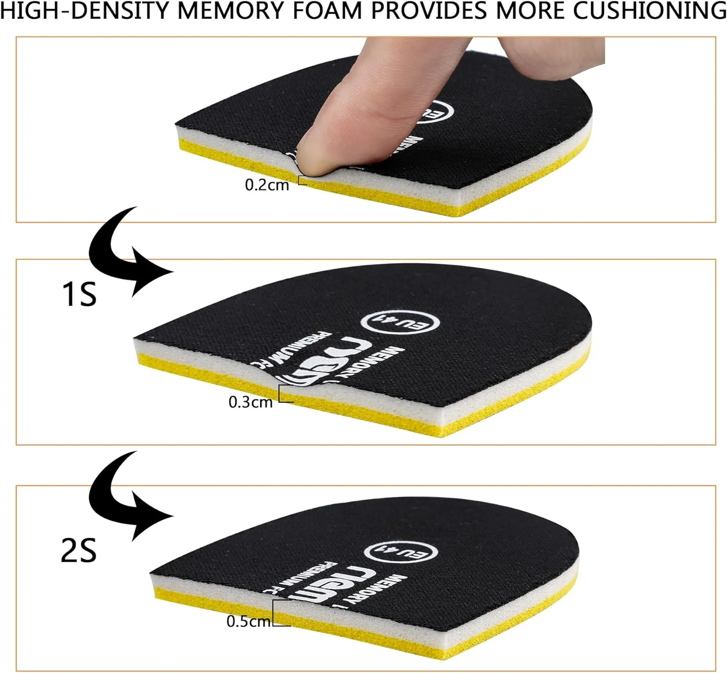 riemot Memory Foam Insoles for Women Men Super Soft Replacement Innersoles for Slippers Sneakers Running Shoes Boots Liners Comfort Cushioning Shoe Insert Black EU 38, 7 Women/5 Men