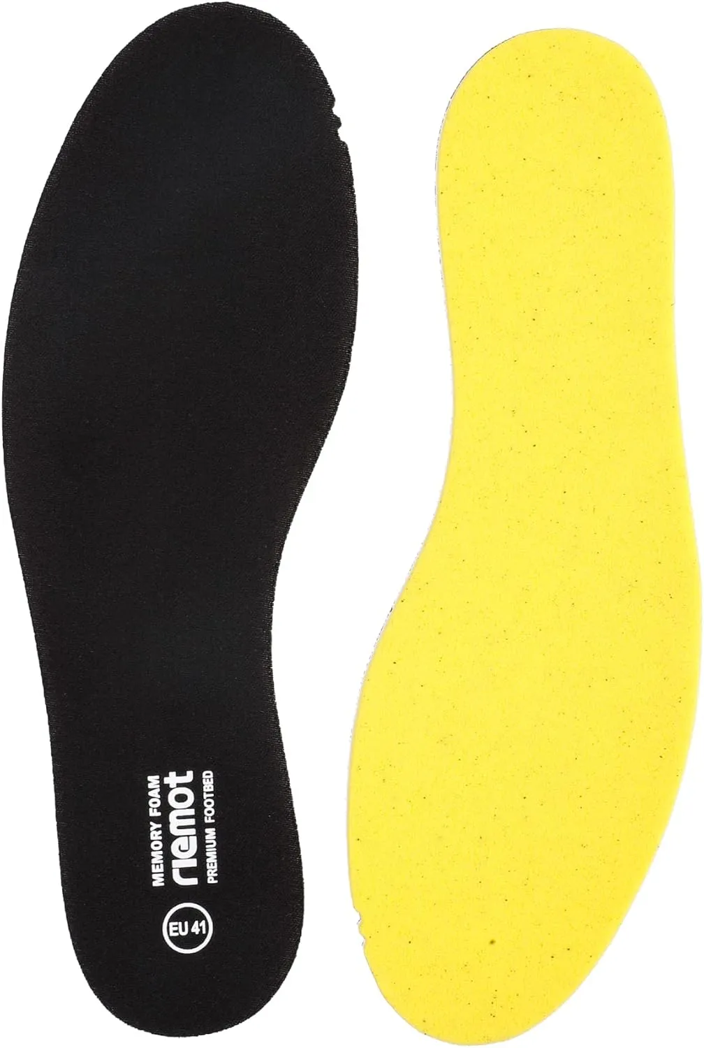 riemot Memory Foam Insoles for Women Men Super Soft Replacement Innersoles for Slippers Sneakers Running Shoes Boots Liners Comfort Cushioning Shoe Insert Black EU 38, 7 Women/5 Men