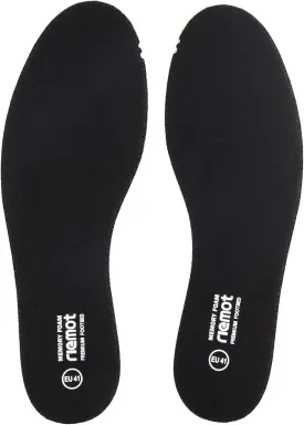 riemot Memory Foam Insoles for Women Men Super Soft Replacement Innersoles for Slippers Sneakers Running Shoes Boots Liners Comfort Cushioning Shoe Insert Black EU 38, 7 Women/5 Men