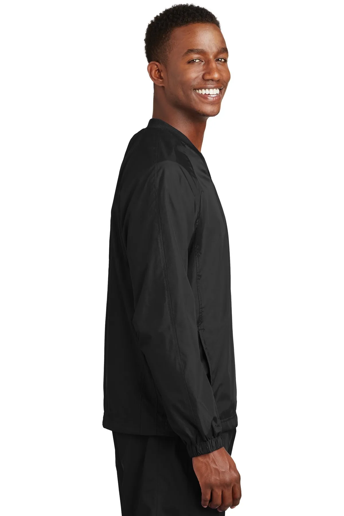 Sport-Tek® V-Neck Raglan Wind Shirt. JST72