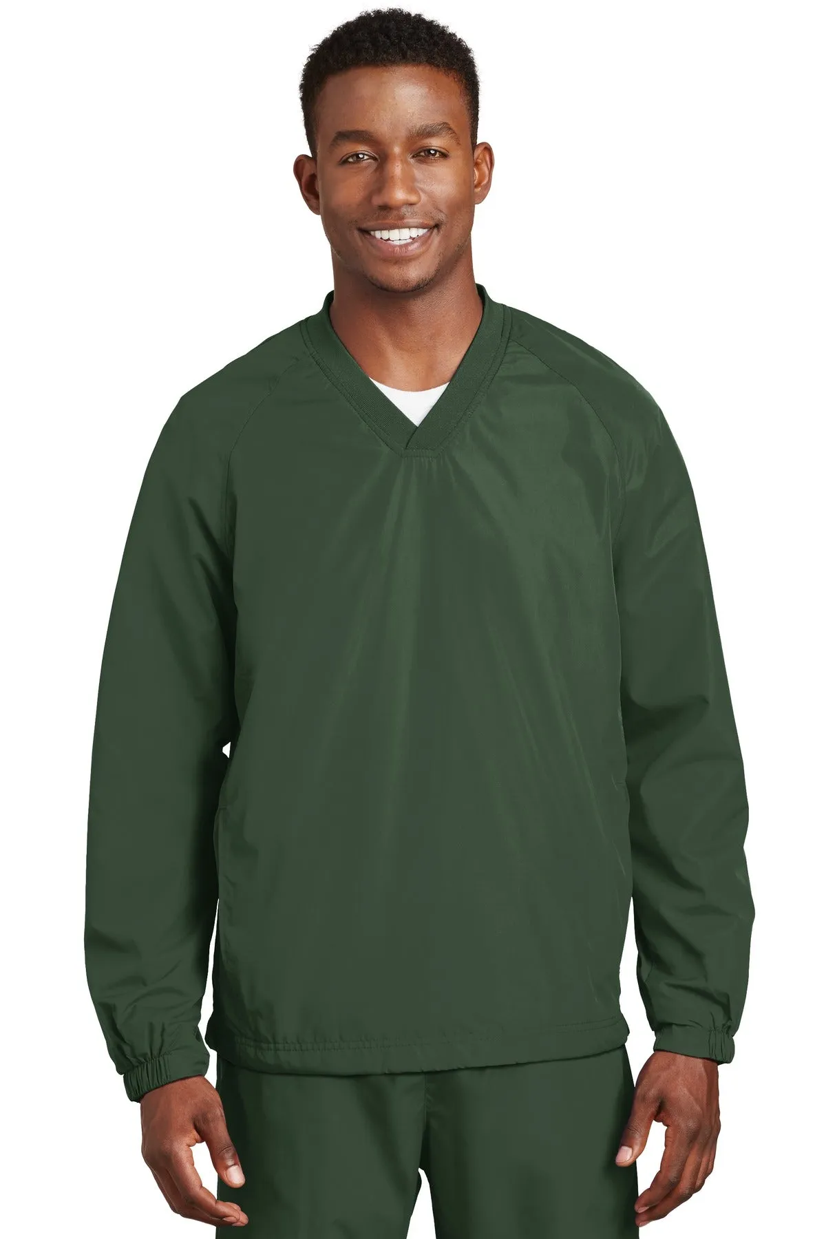 Sport-Tek® V-Neck Raglan Wind Shirt. JST72