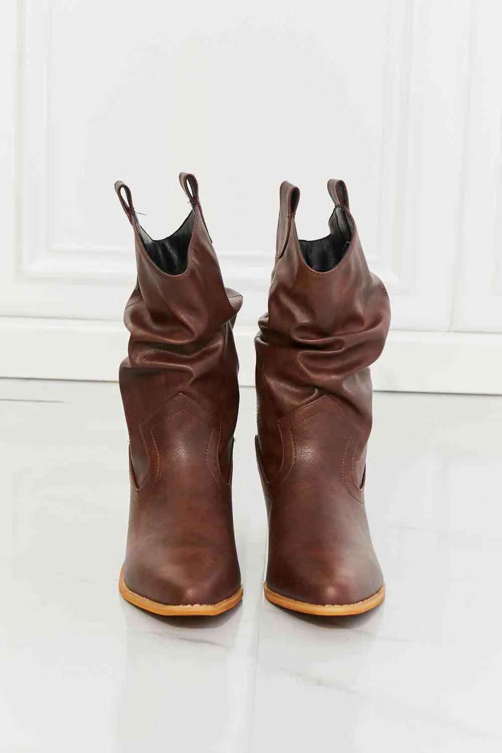 TEEK - Brown Better in Texas Scrunch Cowboy Boots
