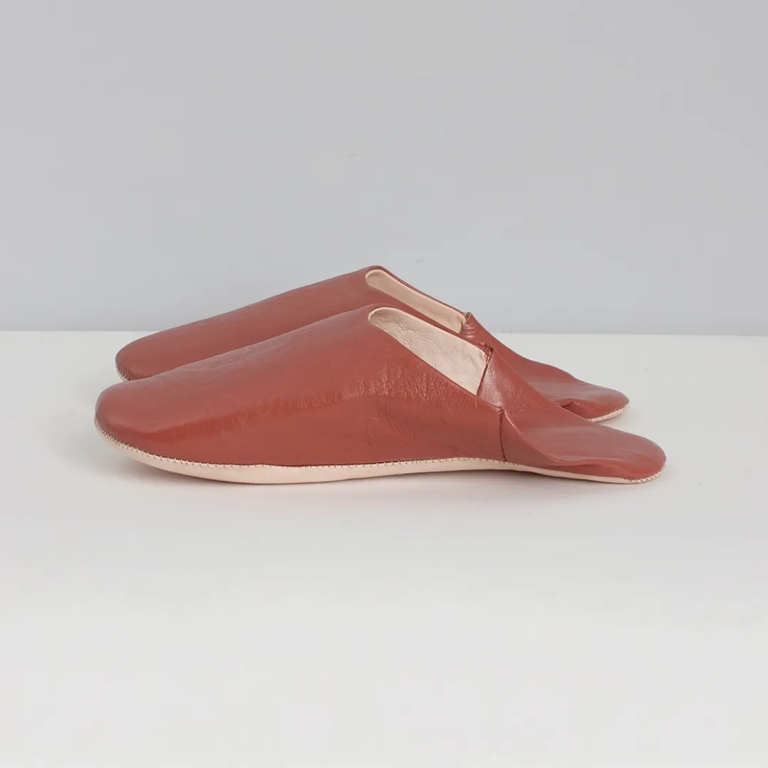 Terracotta Small Babouche Slippers