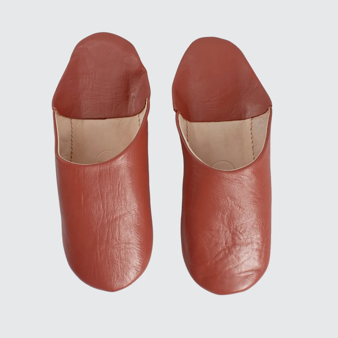 Terracotta Small Babouche Slippers