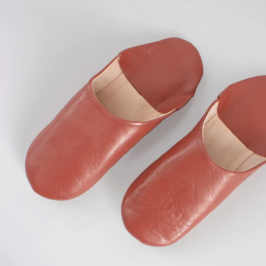 Terracotta Small Babouche Slippers